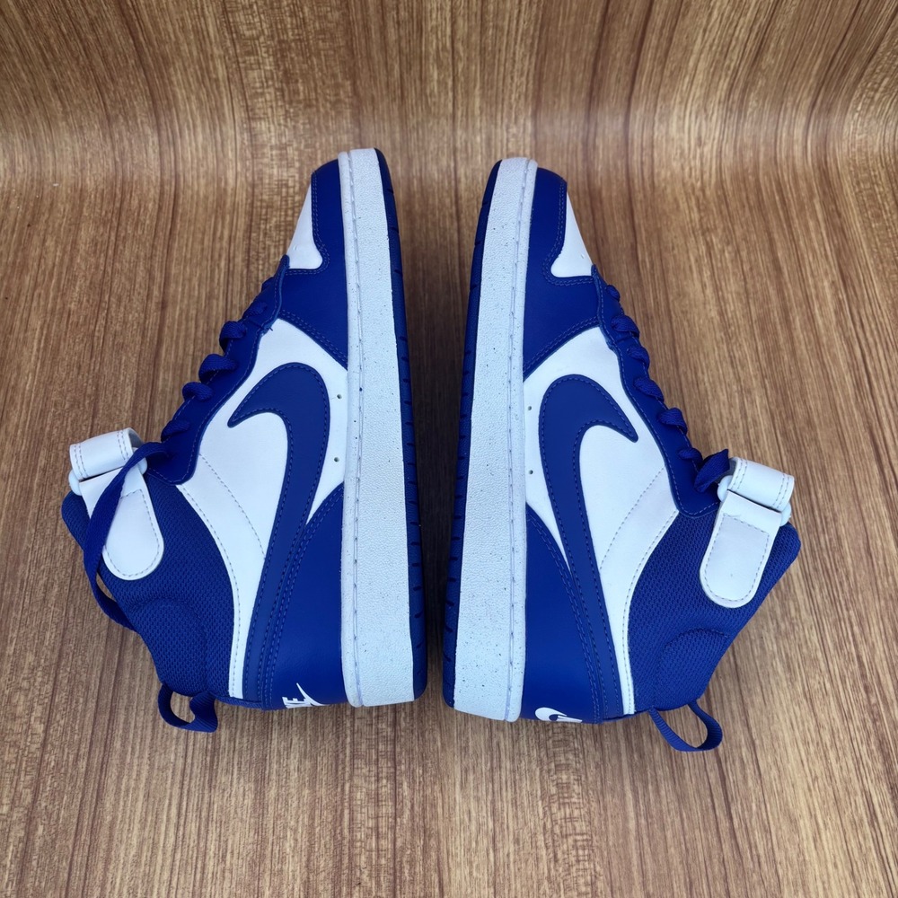 Nike Court Borough Mid 2 GS Kids 6Y‎ White Deep Night Blue CD7782-130 NEW - Picture 5 of 6